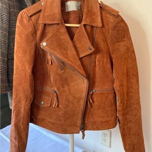 ASOS Women's Suede Biker Jacket - Burnt Orange
